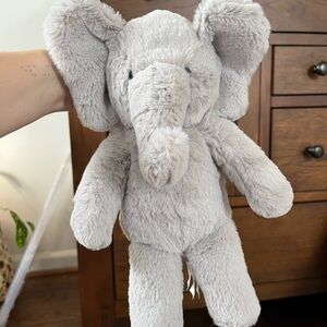Pottery Barn Kids Light Gray Elephant Plush Musical/Soothing Toy